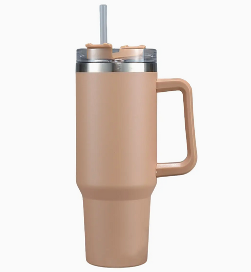 40 oz Stainless Steel Tumbler with Handle